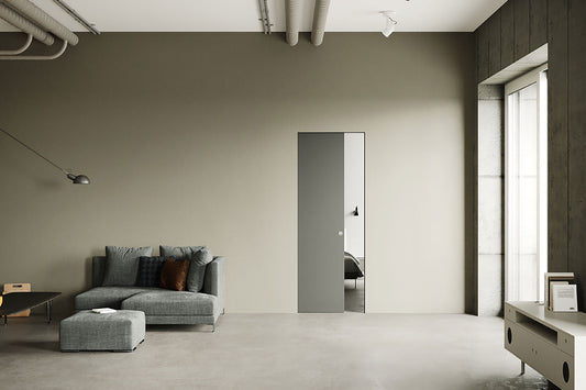Absolute Evo – Marco para puerta corredera enrasada (sin puerta) para tabique de revoque
