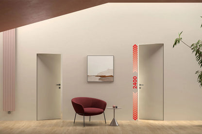 xREVERx XL - Puerta enrasada para pintar con núcleo alveolar, altura 2400 mm