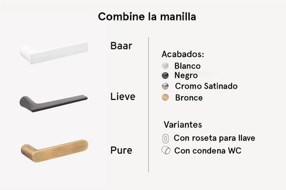 xREVERx XL - Puerta enrasada para pintar con núcleo alveolar, altura 2400 mm